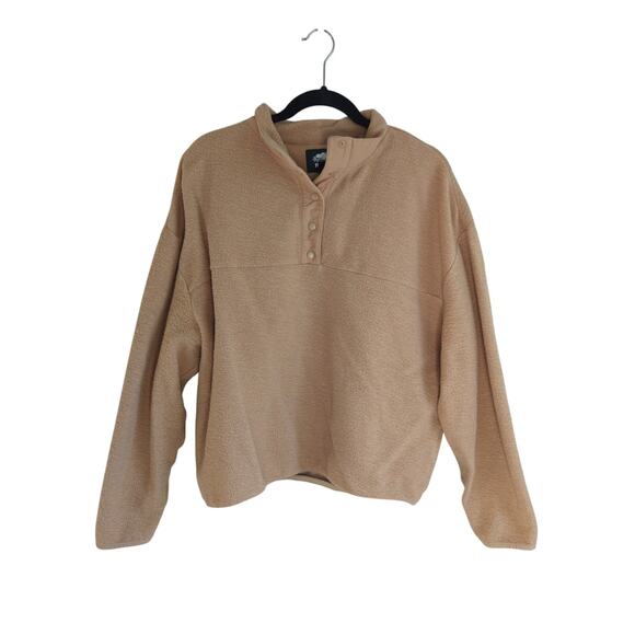 Roots Tan Crew Neck Sweatshirt - Women's Size Medium - Picture 1 of 5